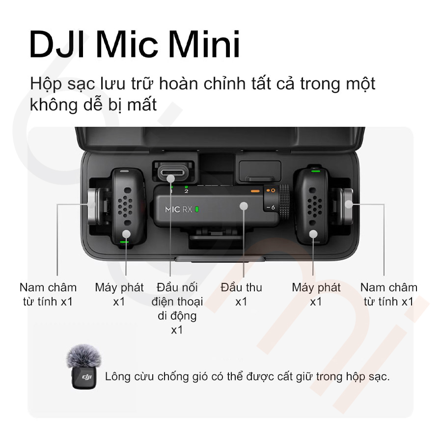bigmivn Micro không dây DJI Mic Mini (7)
