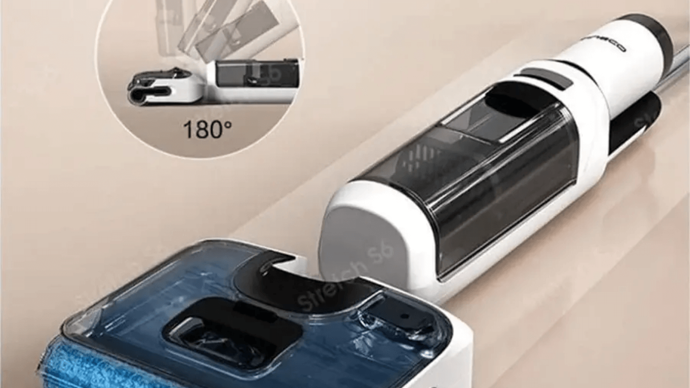 Kinh nghiệm chọn máy lau nhà khô ướt cho chung cư 4 Máy lau nhà khô ướt Tineco Floor One Stretch S6 Pro ngả sát sàn 180°