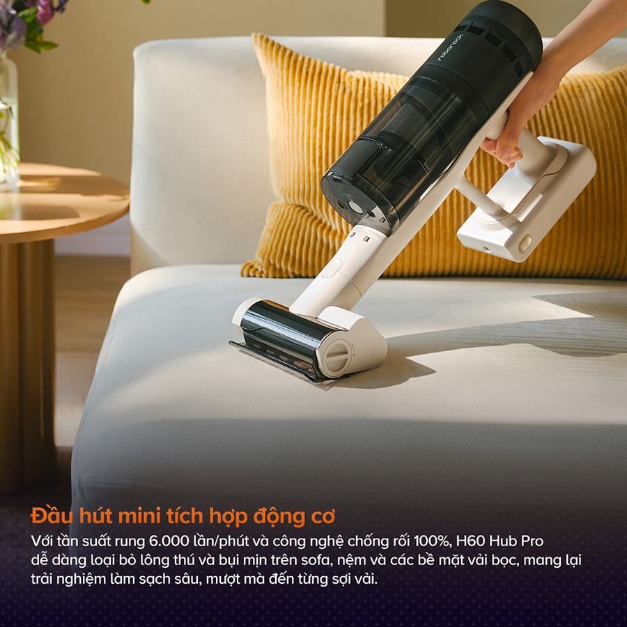 May hut bui cam tay Roborock H60 Hub Pro chinh hang tai bigmivn 13