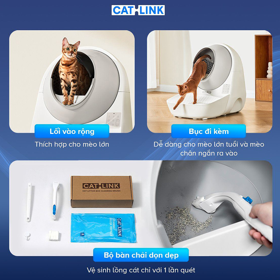 May ve sinh cho meo tu dong Catlink Pro X Luxury chinh hang tai bigmivn 2
