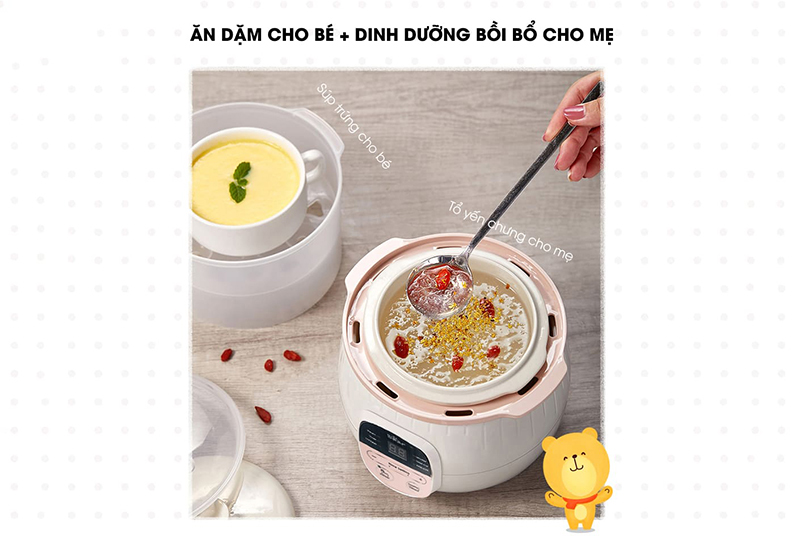 Noi nau cham Bear SUBE001 0.8L chinh hang tai bigmivn 10