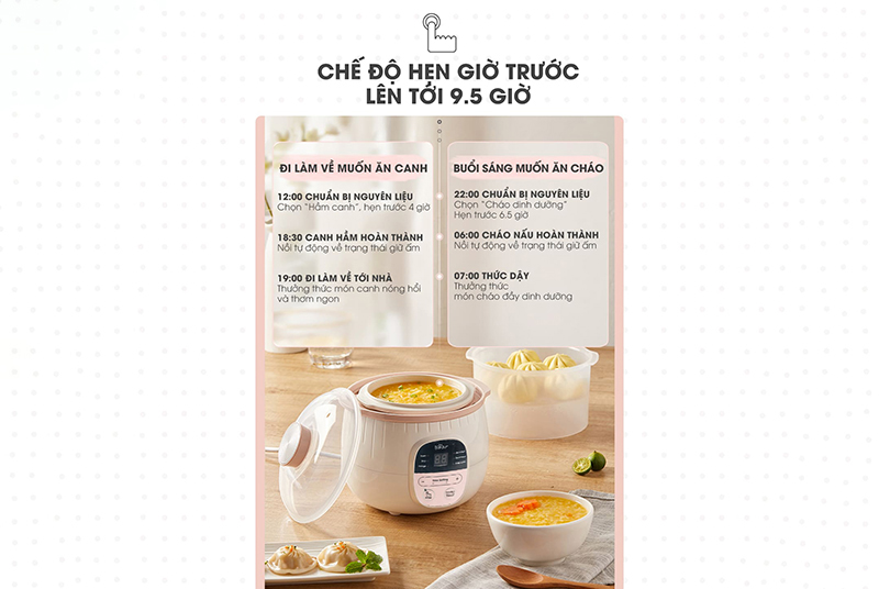 Noi nau cham Bear SUBE001 0.8L chinh hang tai bigmivn 3