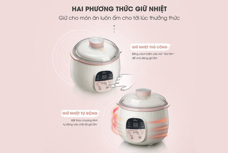 Noi nau cham Bear SUBE001 0.8L chinh hang tai bigmivn 9