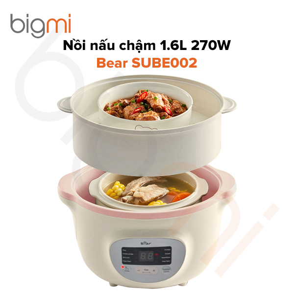 Nồi nấu chậm Bear SUBE002 1.6L công suất 270W