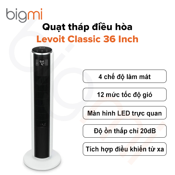 Quạt tháp điều hòa Levoit Classic 36 Inch