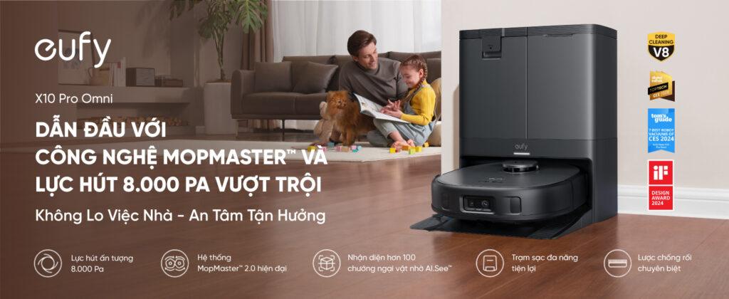 Robot hút bụi lau nhà Eufy X10 Pro Omni chính hãng