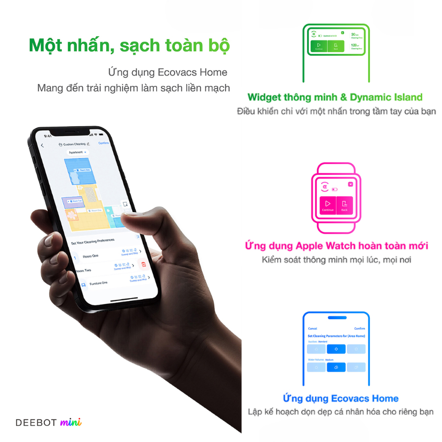 Robot hut bui lau nha Ecovacs Deebot Mini chinh hang tai bigmivn 2