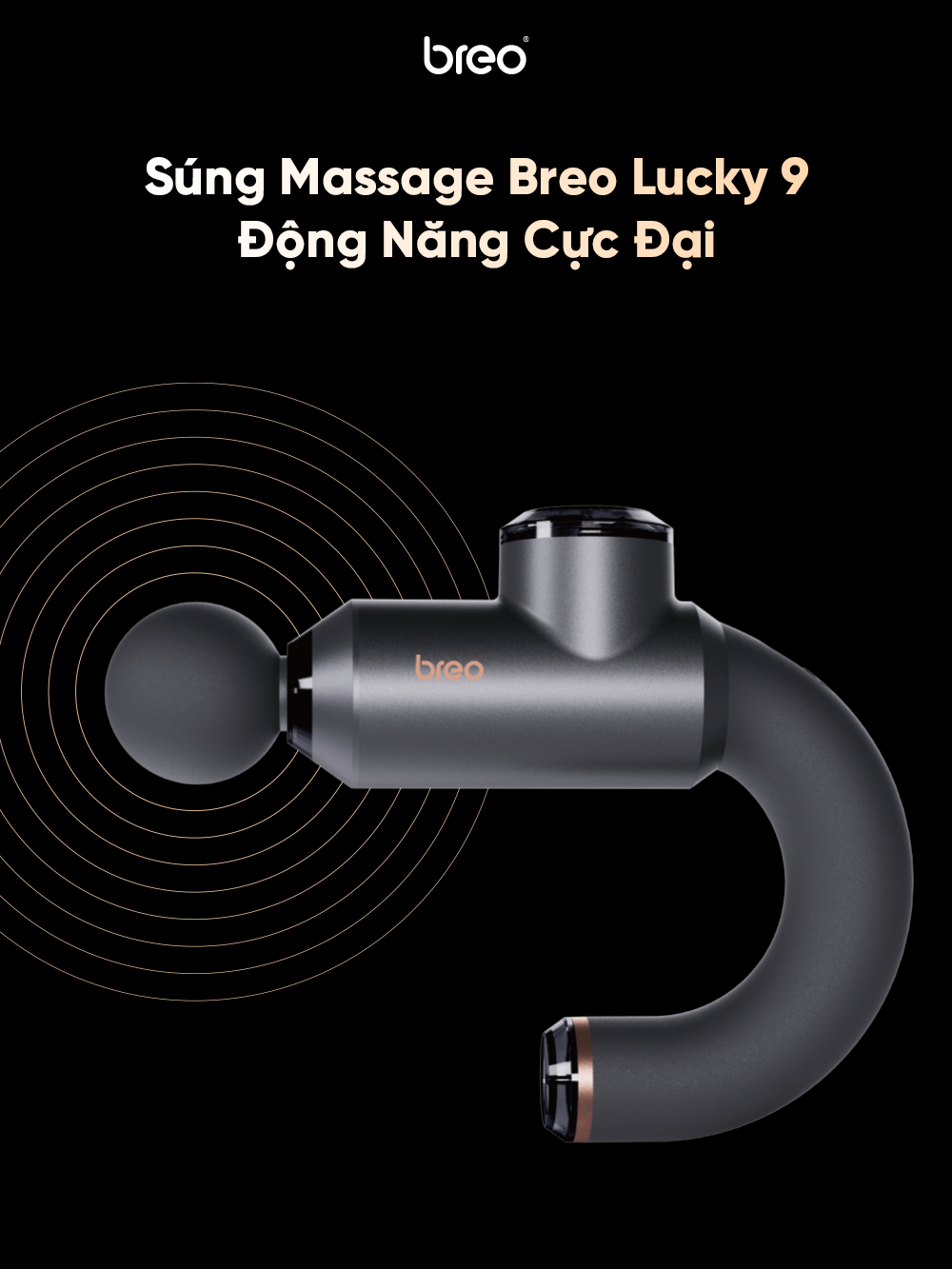 Súng Massage Giãn Cơ Breo Lucky 9 Sport-M0500 chính hãng tại bigmivn (1)