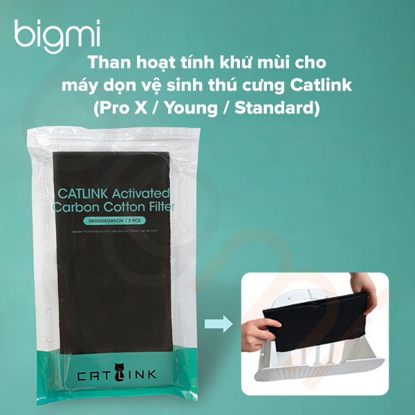 Than hoạt tính khử mùi cho máy Catlink (Pro X - Young - Standard)