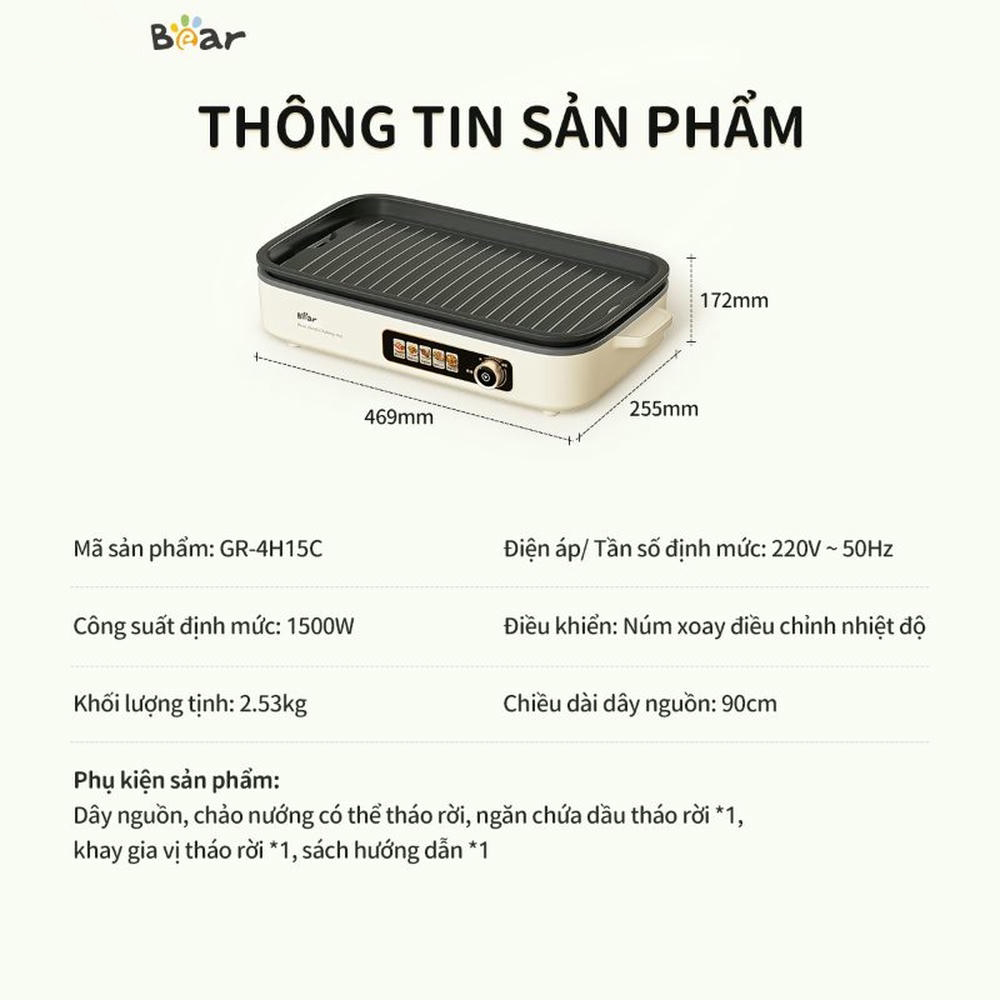 Bep nuong dien Bear GR 4H15C chinh hang tai Bigmi 1