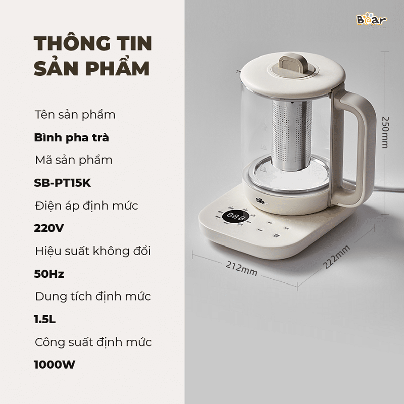 Binh pha tra giu nhiet 1.5L Bear SB PT15K bigmivn 10