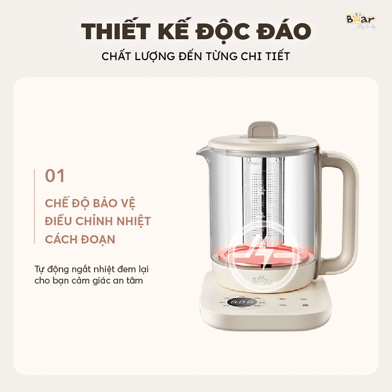 Binh pha tra giu nhiet 1.5L Bear SB PT15K bigmivn 2