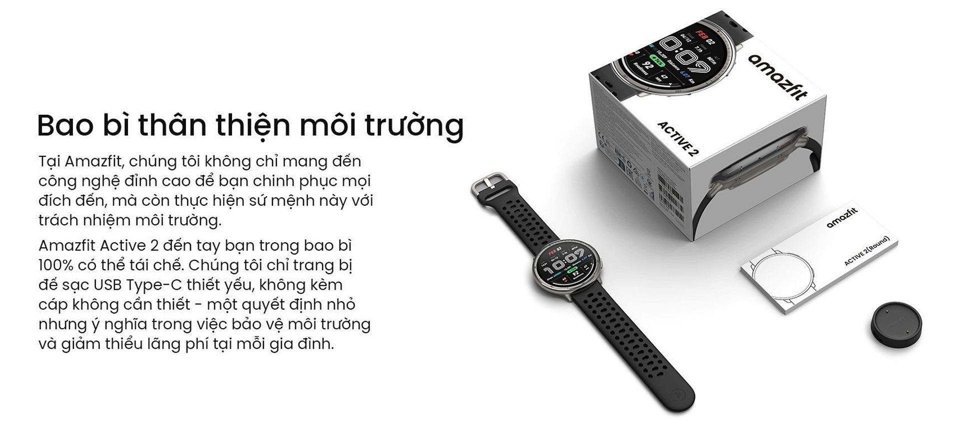 Dong ho Amazfit Active 2 day Silicon mat tron 12