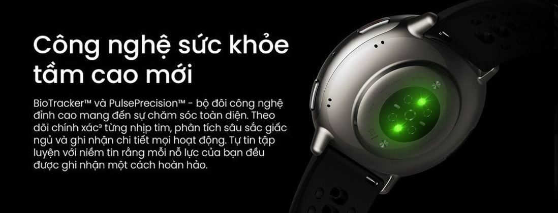 Dong ho Amazfit Active 2 day Silicon mat tron 3