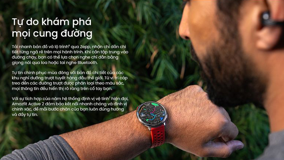 Dong ho Amazfit Active 2 day Silicon mat tron 8