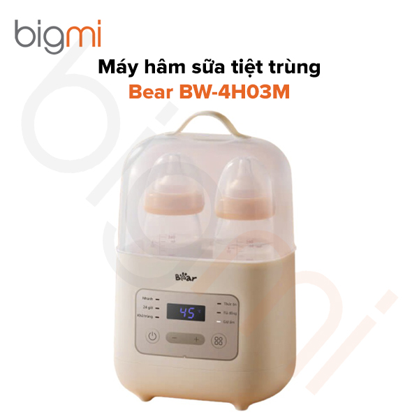 Máy hâm sữa tiệt trùng Bear BW-4H03M