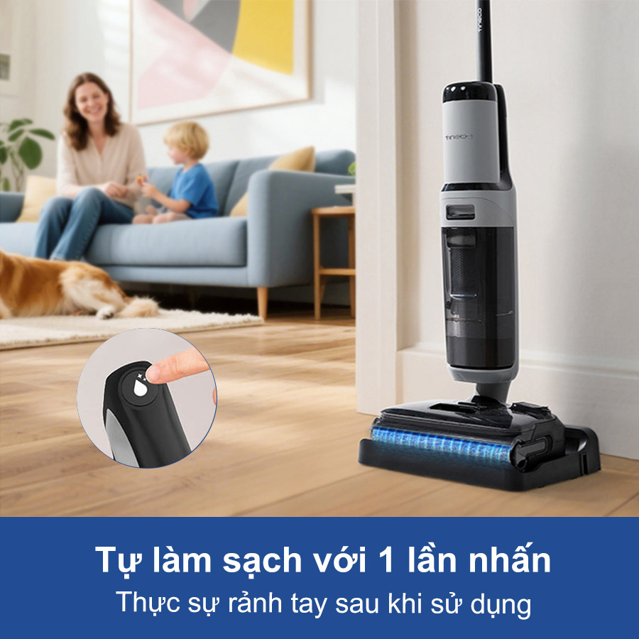 May hut bui lau san Tineco Floor One i5 Stretch Plus bigmivn 10