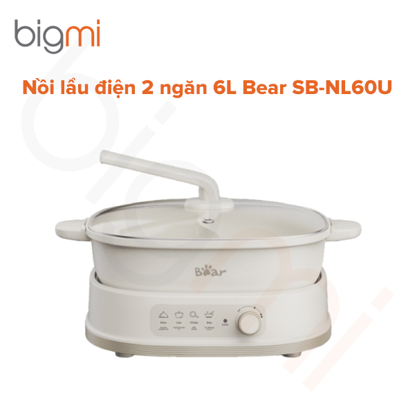 Nồi lẩu 2 ngăn 6L Bear SB-NL60U