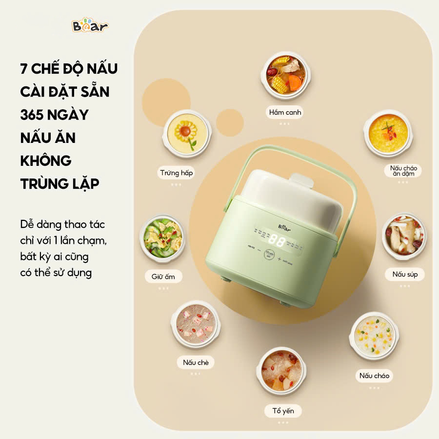 Nồi nấu chậm 1L Bear SC-4H10E bigmivn (7)