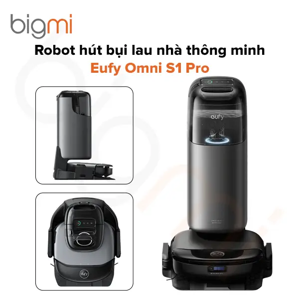 Robot hút bụi lau nhà thông minh eufy Omni S1 Pro là giải pháp làm sạch toàn diện cho gia đình hiện đại, tích hợp điều hướng AI, lực hút mạnh 8.000 Pa và trạm sạc 10-trong-1. Với hơn 15 tính năng đột phá, sản phẩm này không chỉ giúp tiết kiệm thời gian mà còn nâng cao chất lượng sống của bạn.