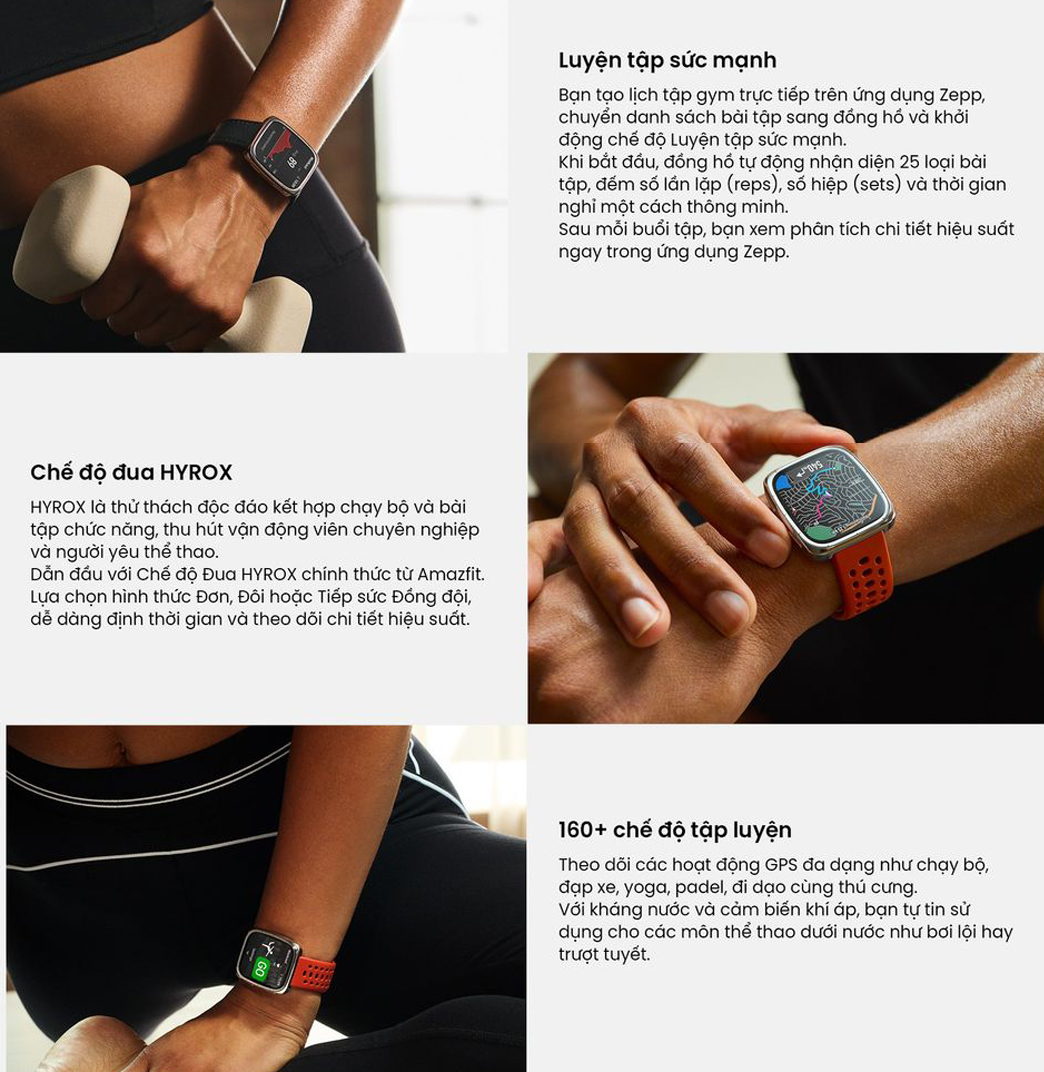 Dong ho thong minh Amazfit Active 2 Square Premium chinh hang tai bigmivn 3