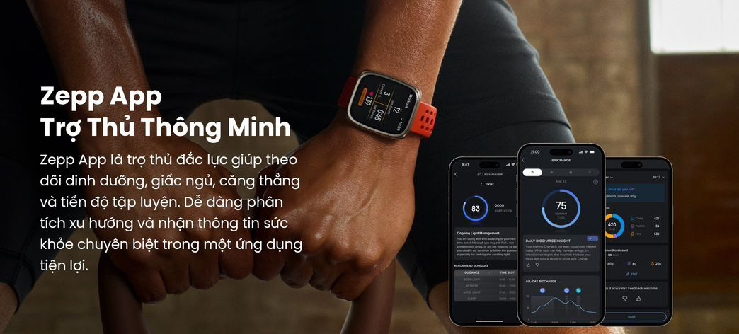Dong ho thong minh Amazfit Active 2 Square Premium chinh hang tai bigmivn 5