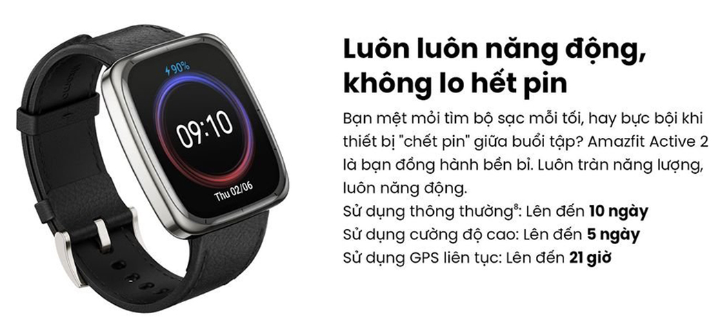 Dong ho thong minh Amazfit Active 2 Square Premium chinh hang tai bigmivn 7