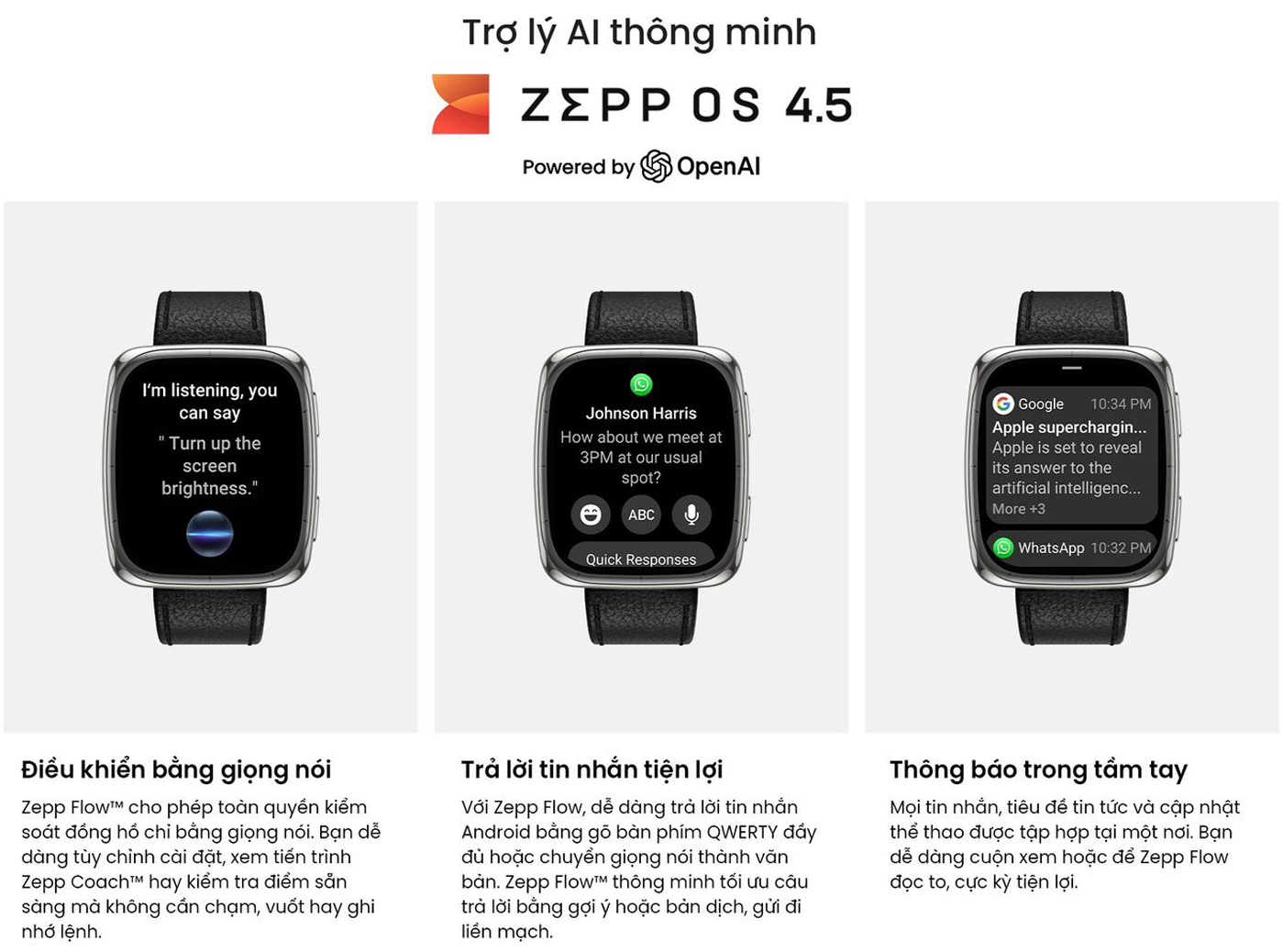 Dong ho thong minh Amazfit Active 2 Square Premium chinh hang tai bigmivn 9