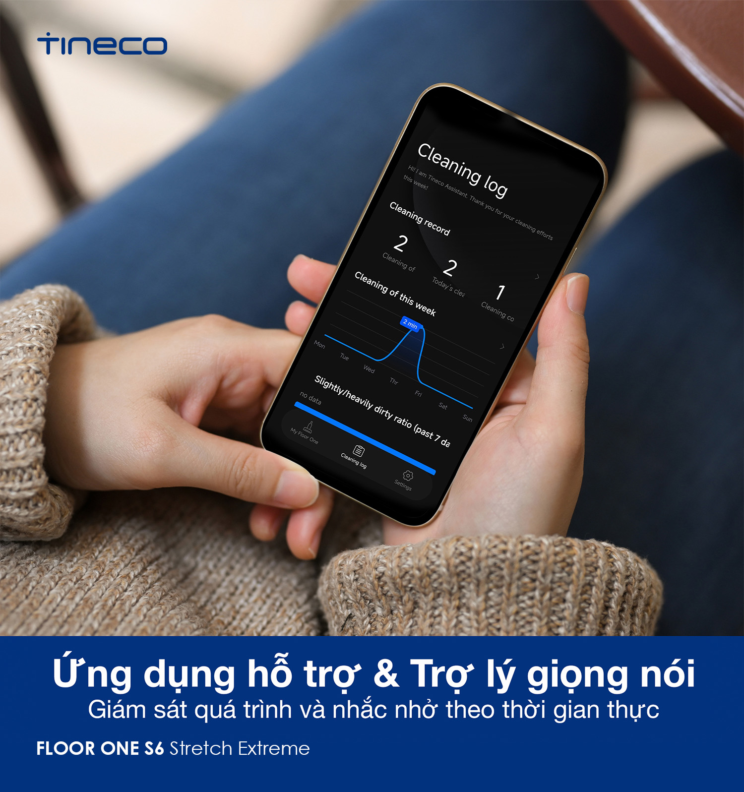 May hut bui lau nha Tineco Floor One S6 Stretch Extreme bigmivn 10