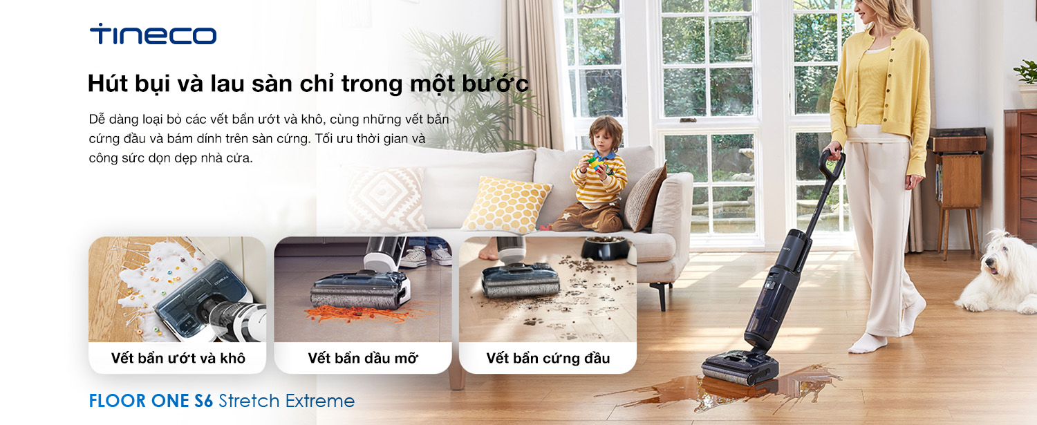 May hut bui lau nha Tineco Floor One S6 Stretch Extreme bigmivn 2