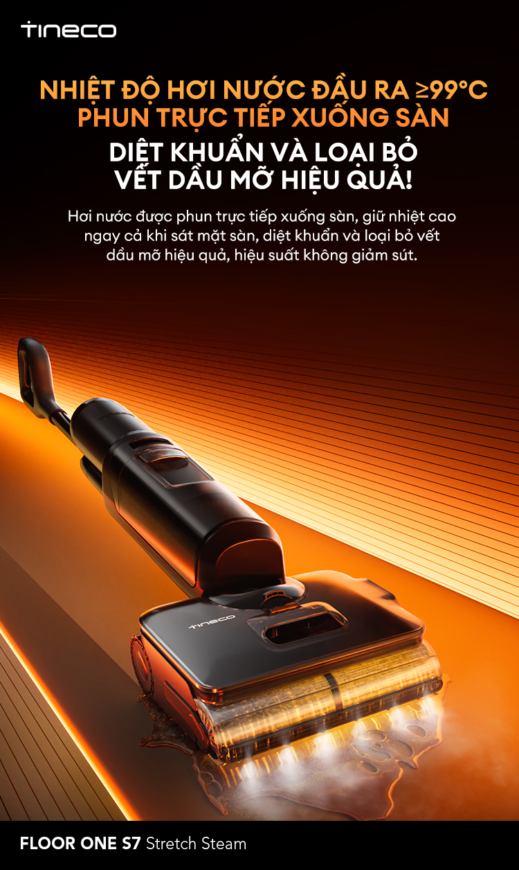 May hut bui lau nha Tineco Floor One S7 Stretch Steam chinh hang tai bigmivn 7