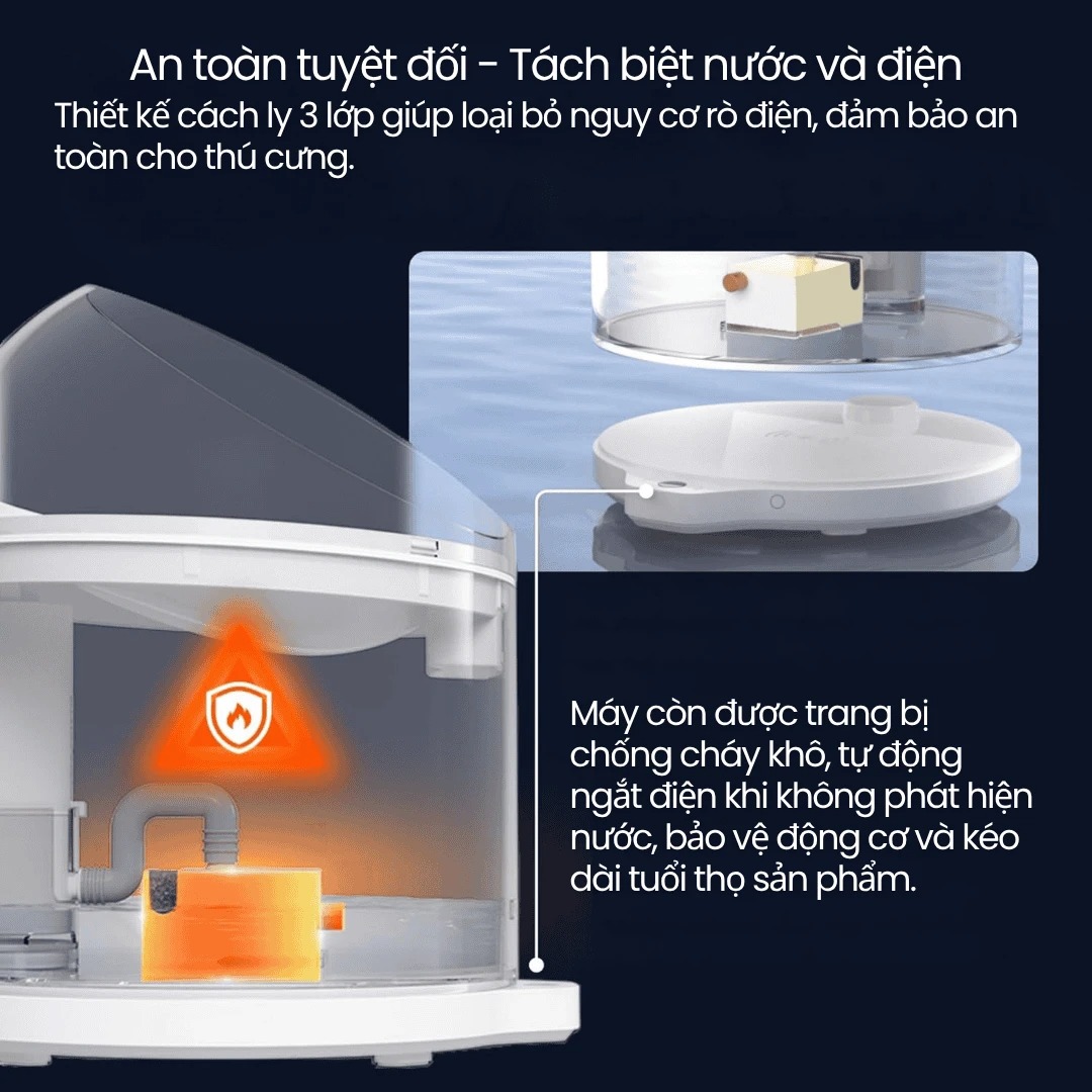May loc nuoc tu dong cho meo CATLINK Pure 2 Ultra Filtration Water Fountain bigmivn 8