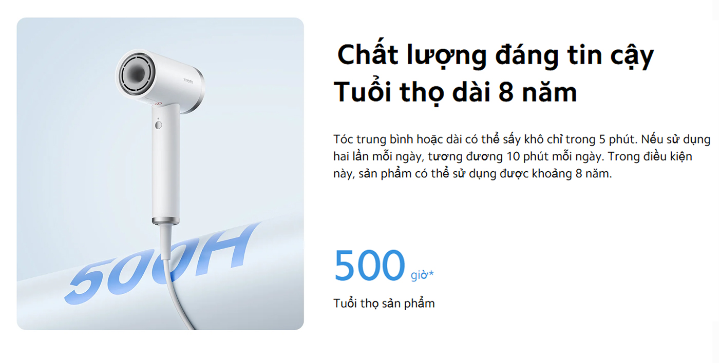 May say toc Xiaomi Iconic Hair Dryer BHR9114EU bigmivn 9