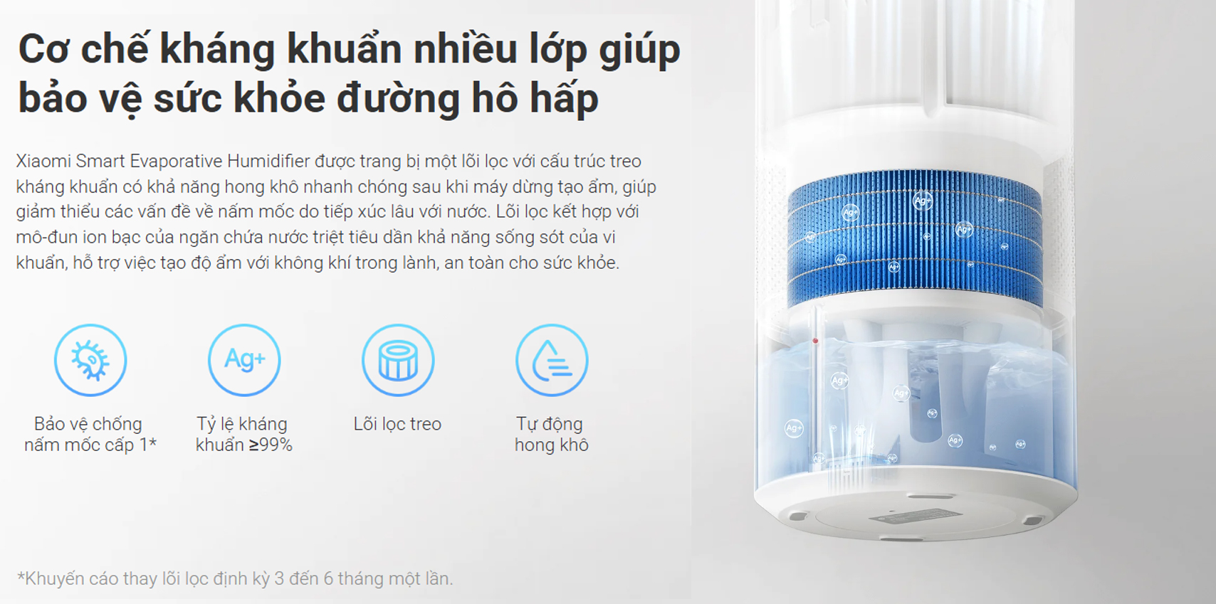 May tao am khong suong Xiaomi Smart Evaporative Humidifier BHR8532EU bigmivn 7