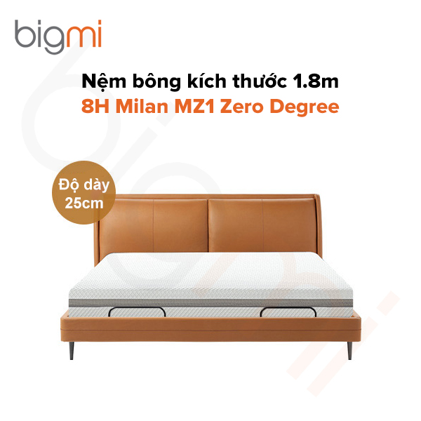 Nệm bông kích thước 1.8m 8H Milan MZ1 Zero Degree bigmivn