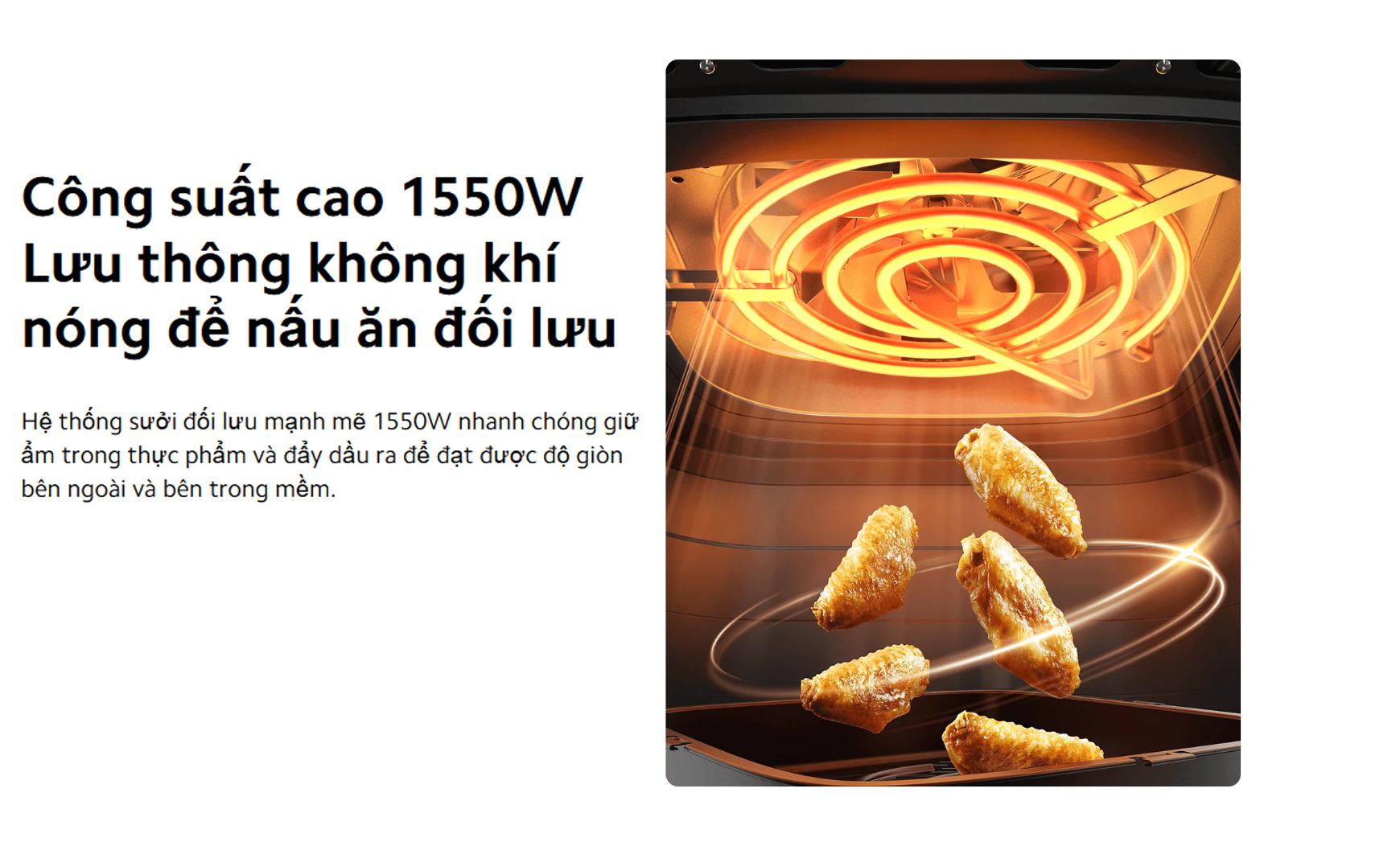 Noi chien khong dau Xiaomi Air Fryer Essential 6L BHR8588EU chinh hang tai bigmivn 2
