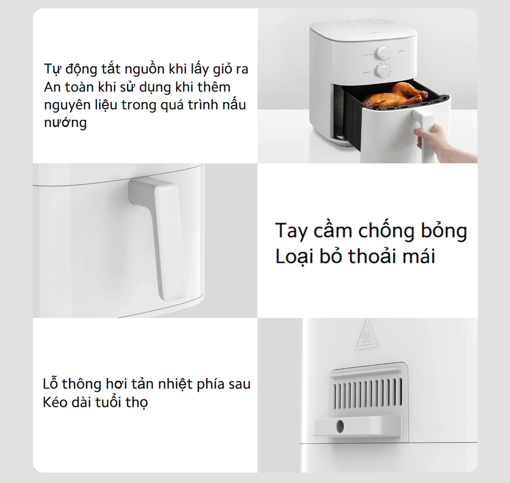 Noi chien khong dau Xiaomi Air Fryer Essential 6L BHR8588EU chinh hang tai bigmivn 9
