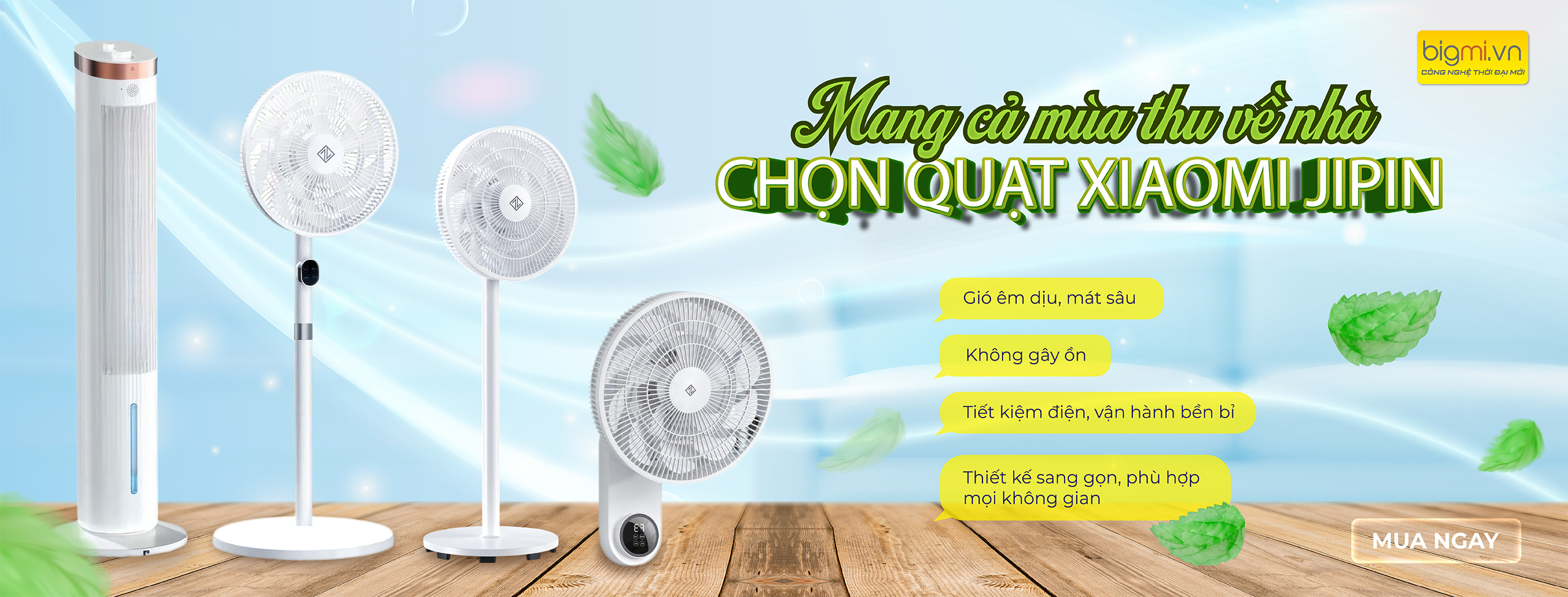 Quạt Thông Minh Xiaomi Jipin banner