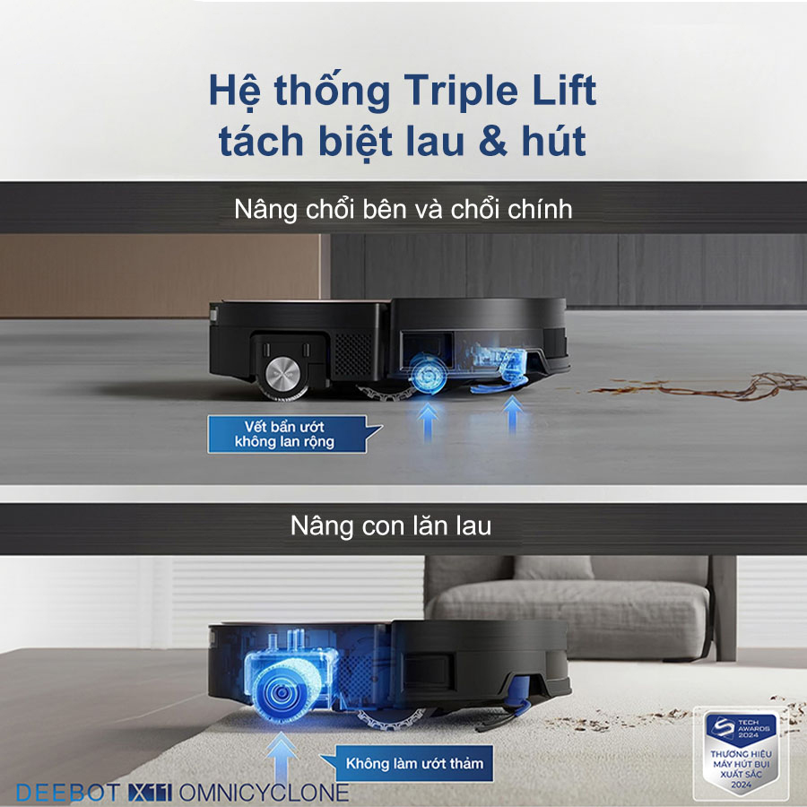 Robot hut bui lau nha Ecovacs Deebot X11 OmniCyclone chinh hang tai bigmivn 7
