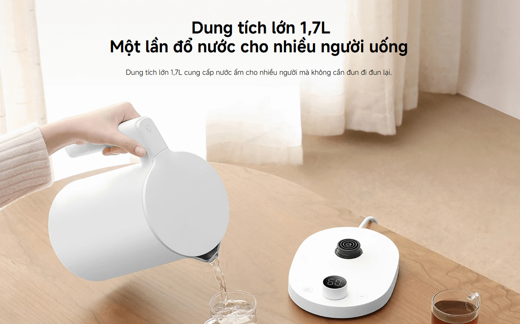 Am dun nuoc thong minh Xiaomi Smart Kettle 2 Pro bigmivn 6