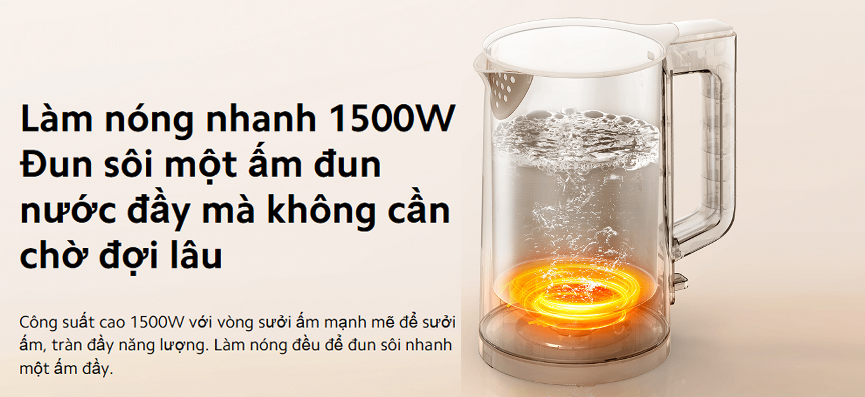 Am sieu toc Xiaomi Electric Kettle 2 Lite 1.5L BHR9036EU 1500W bigmivn 1