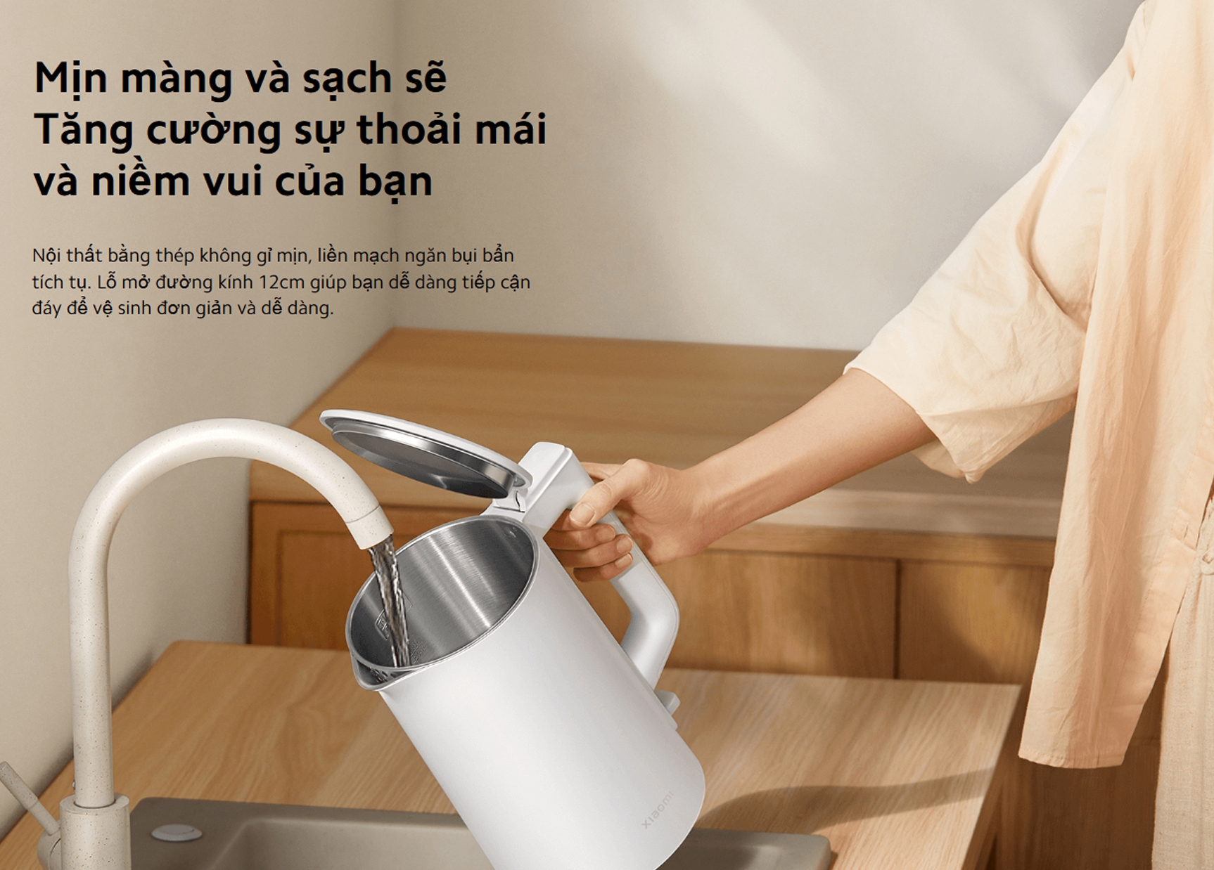 Am sieu toc Xiaomi Electric Kettle 2 Lite 1.5L BHR9036EU 1500W bigmivn 8