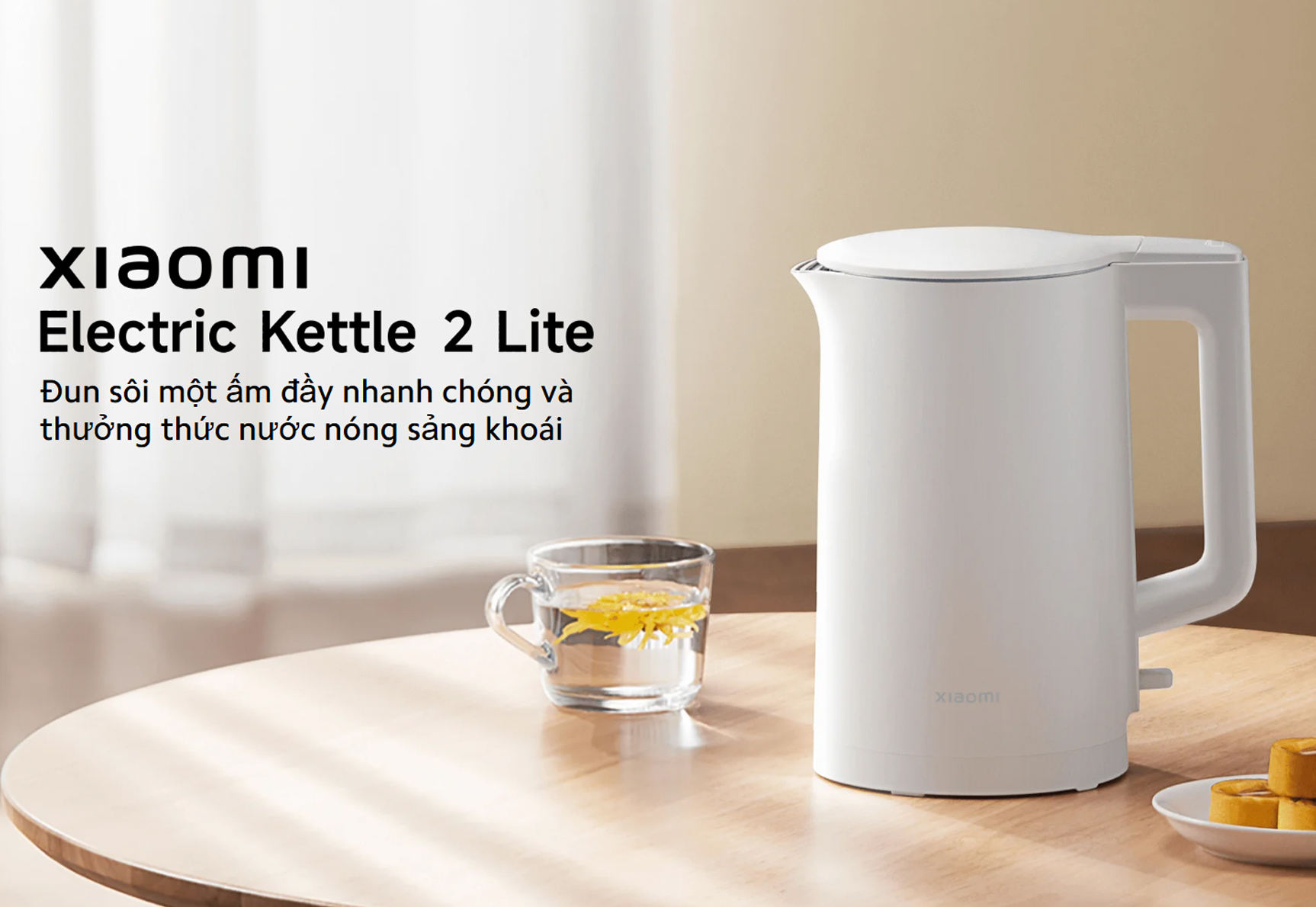 Ấm siêu tốc Xiaomi Electric Kettle 2 Lite 1.5L BHR9036EU 1500W bigmivn