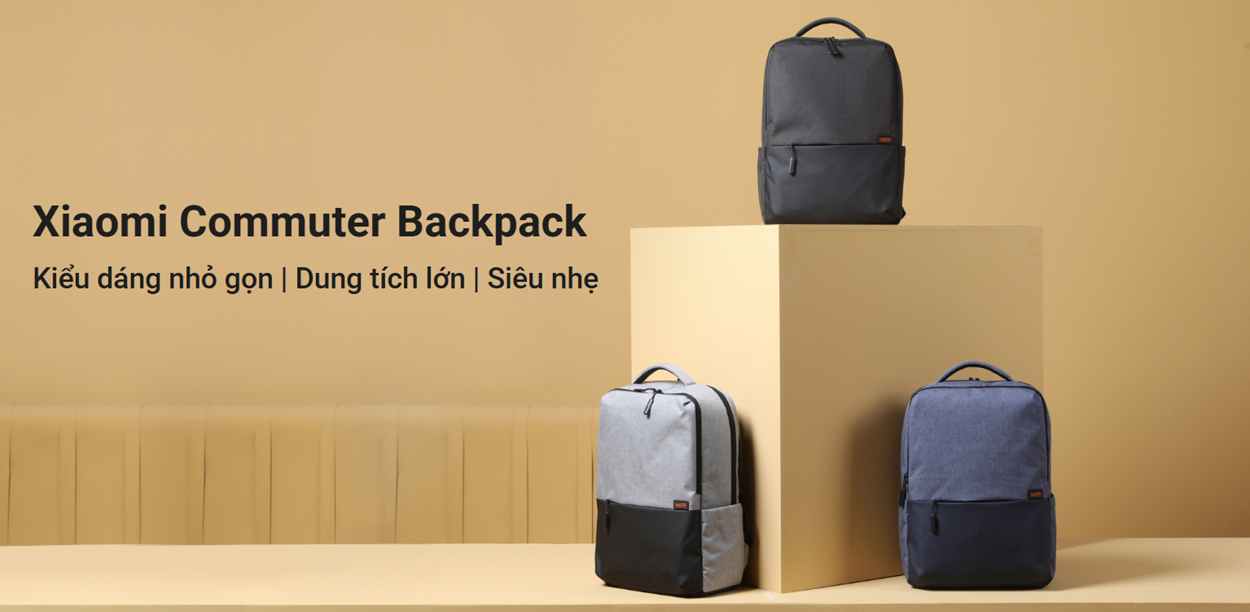 Balo Xiaomi Commuter Backpack siêu nhẹ chống rạch chống thấm nước bigmivn