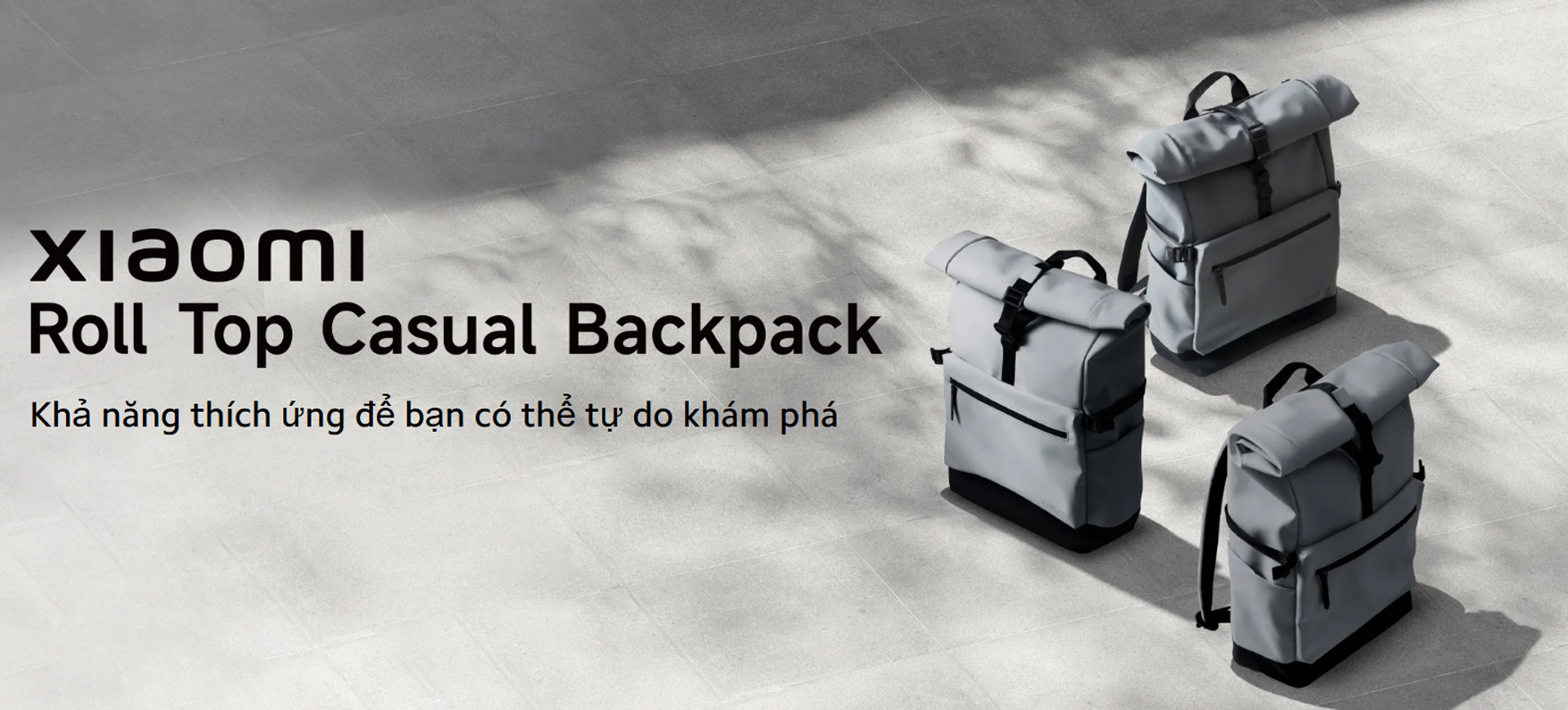 Balo Xiaomi Roll Top Casual Backpack bigmivn