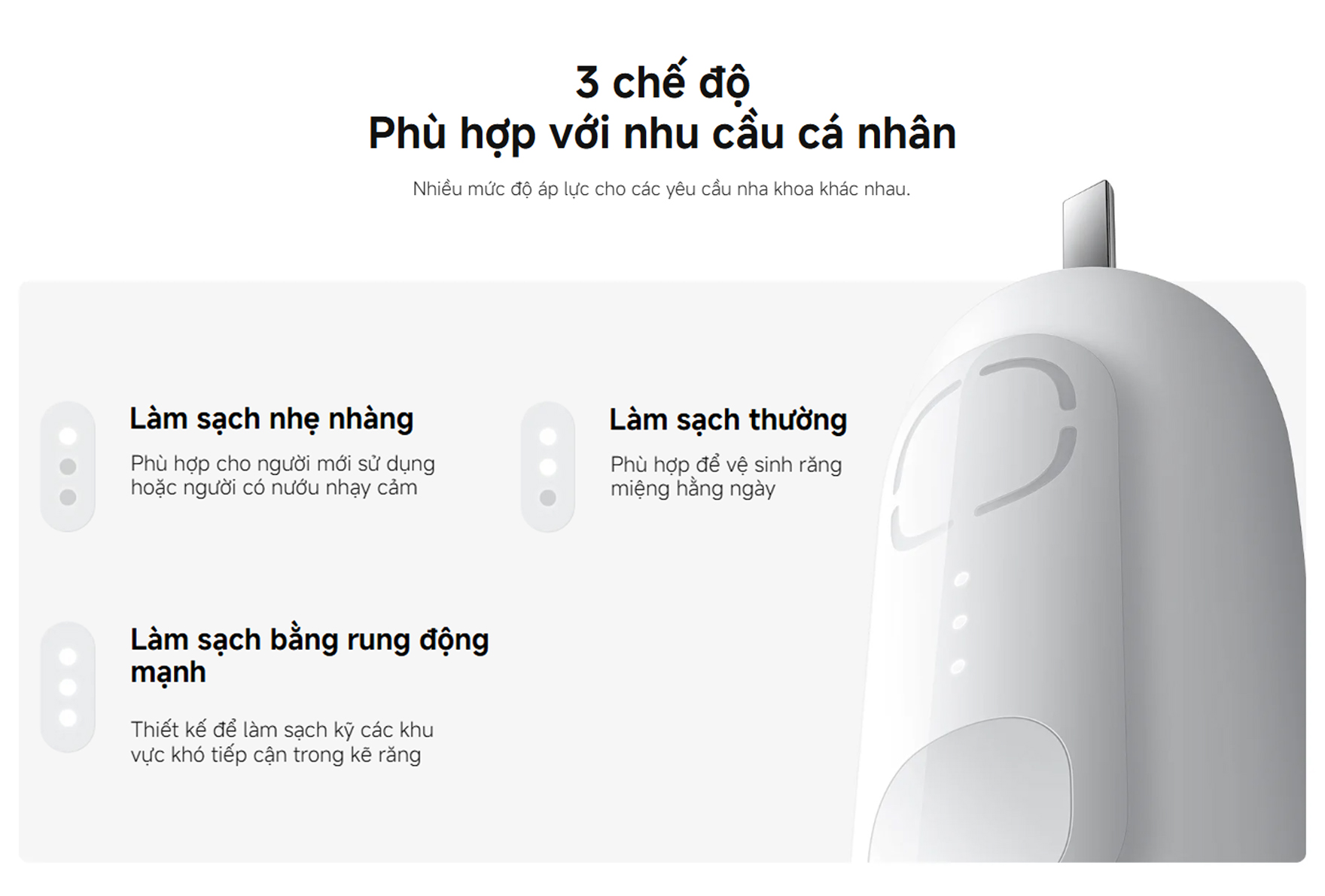 Bàn chải điện Xiaomi Oscillation Electric Toothbrush BHR9814GL - Chính hãng 8 Ban chai dien Xiaomi Oscillation Electric Toothbrush bigmivn 7