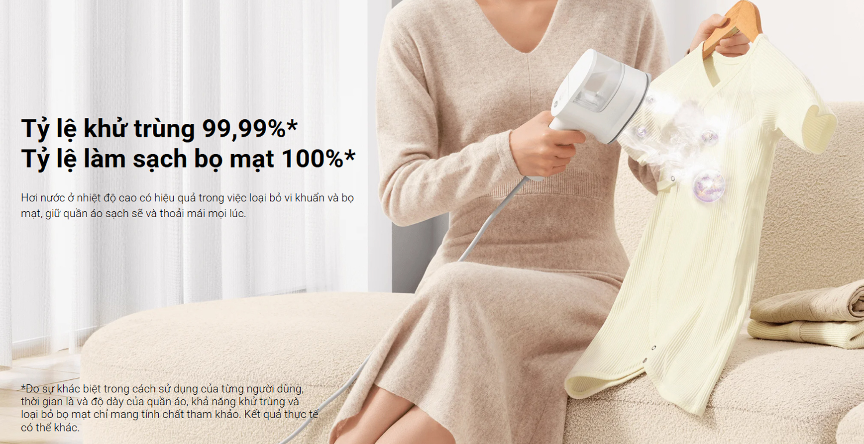 Bàn ủi hơi nước Xiaomi Handheld Steam Iron BHR9034EU - 1200W, 3 chế độ ủi, tăng áp 30kPa 12 Ban ui hoi nuoc Xiaomi Handheld Steam Iron BHR9034EU bigmivn 11
