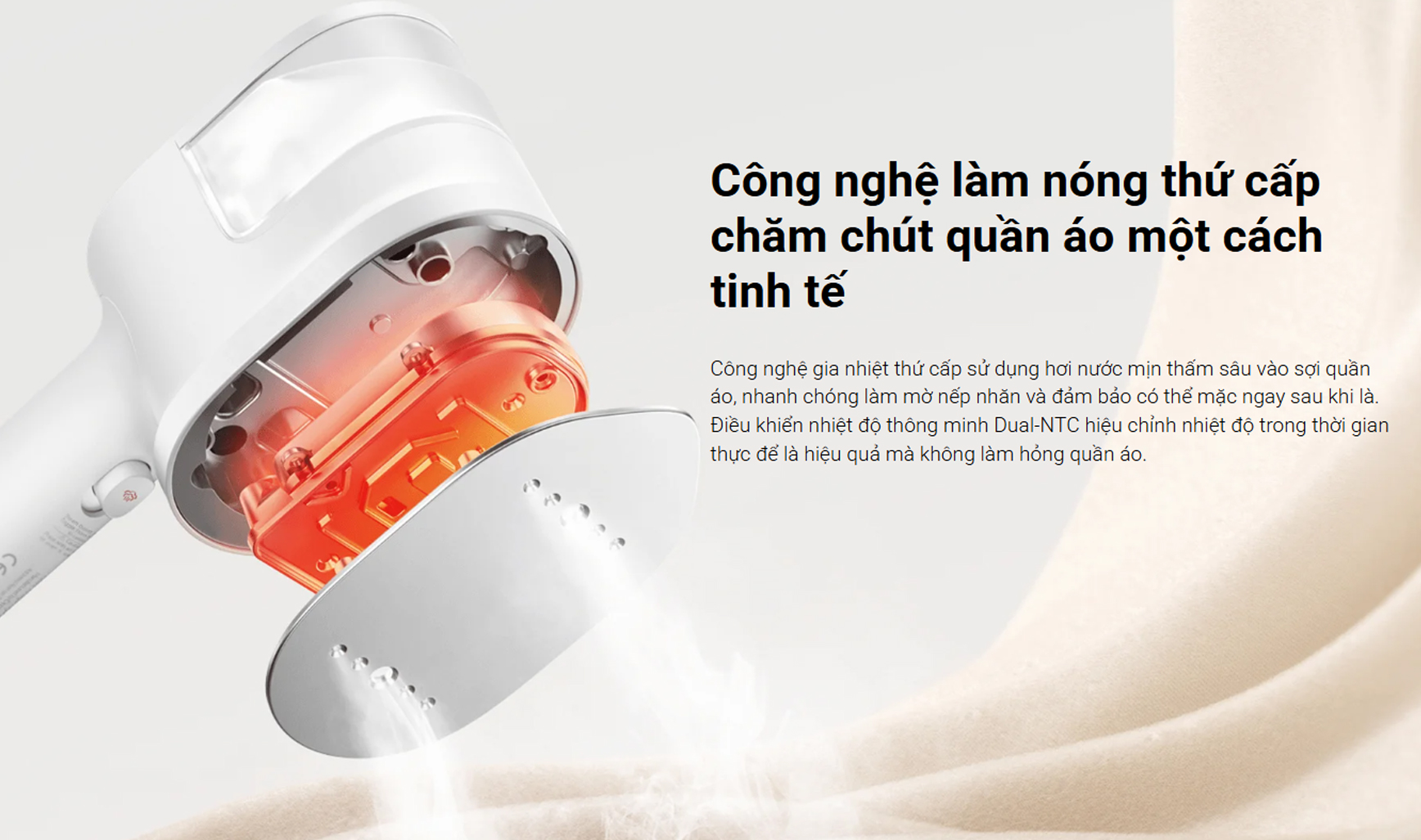 Bàn ủi hơi nước Xiaomi Handheld Steam Iron BHR9034EU - 1200W, 3 chế độ ủi, tăng áp 30kPa 10 Ban ui hoi nuoc Xiaomi Handheld Steam Iron BHR9034EU bigmivn 8