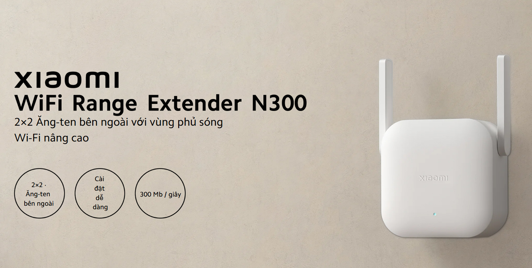 Bo kich song Wifi Xiaomi Range Extender N300 bigmivn