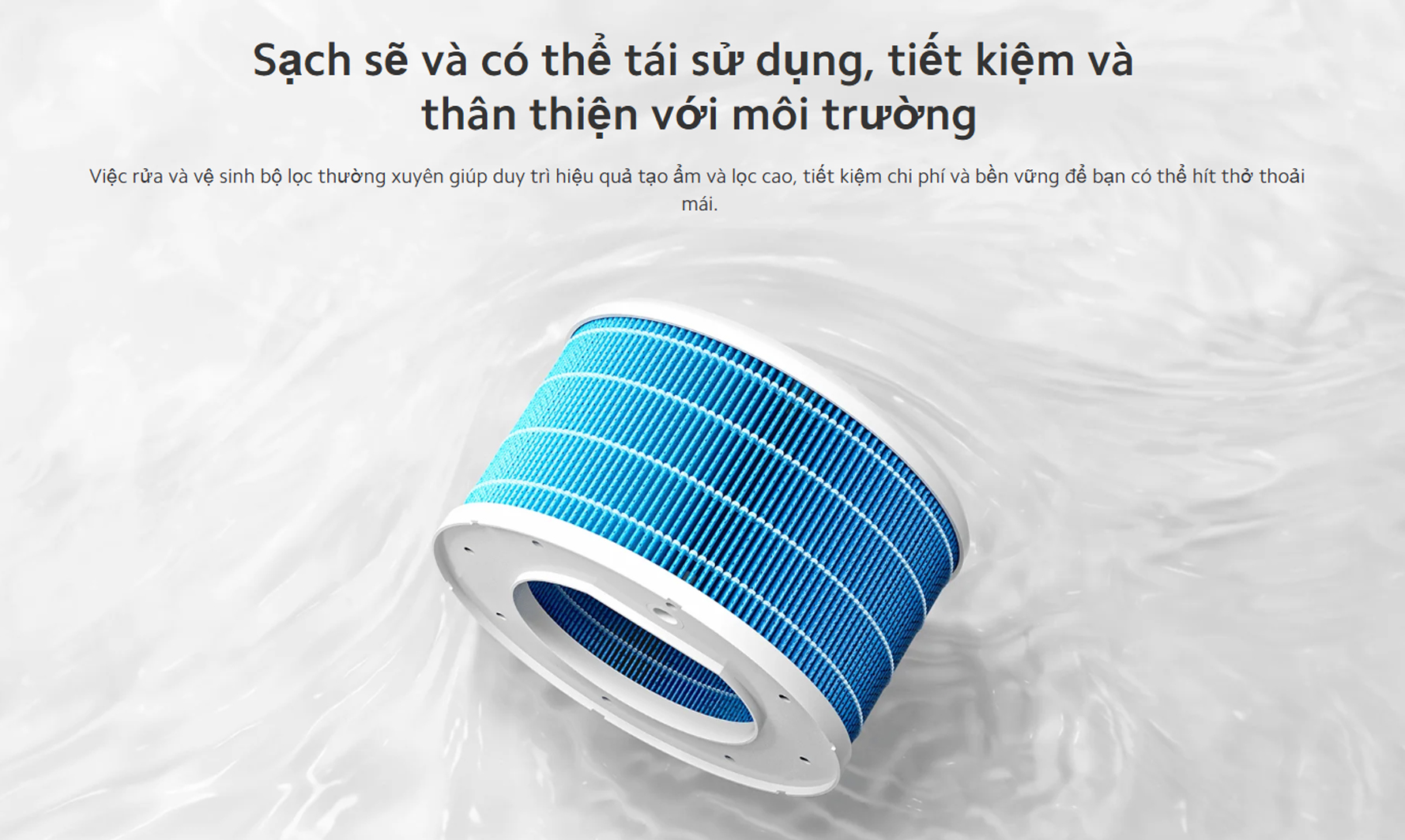 Bo loc may tao am Xiaomi Smart Evaporative Humidifier Filter bigmivn 3